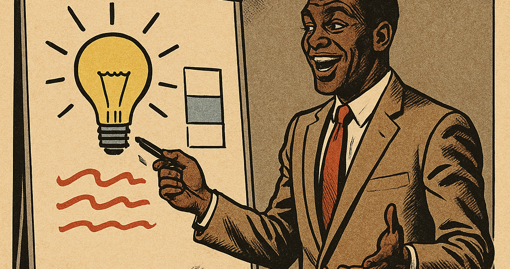 Man Presenting Idea To Team